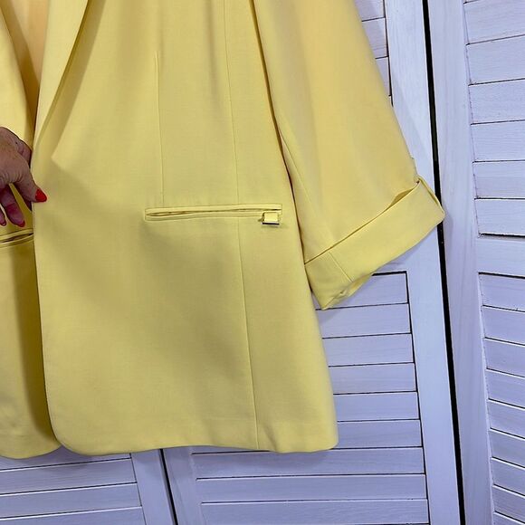 Calvin Klein Topper Jacket Size 2X Yellow NWOT - Picture 8 of 13